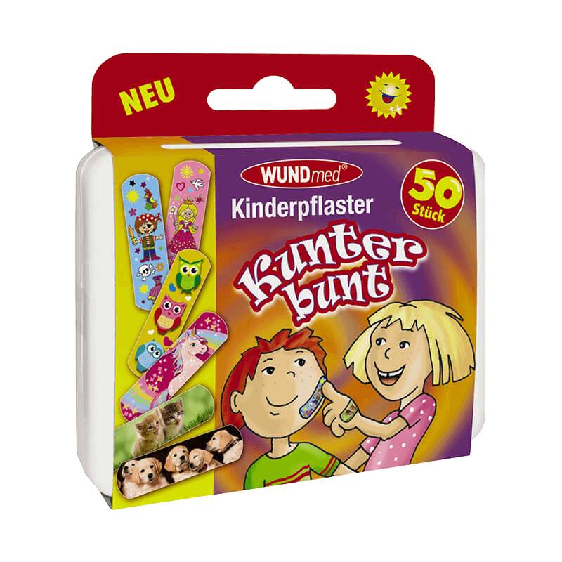 Kinderpflaster Box "Kunterbunt" 50-tlg.