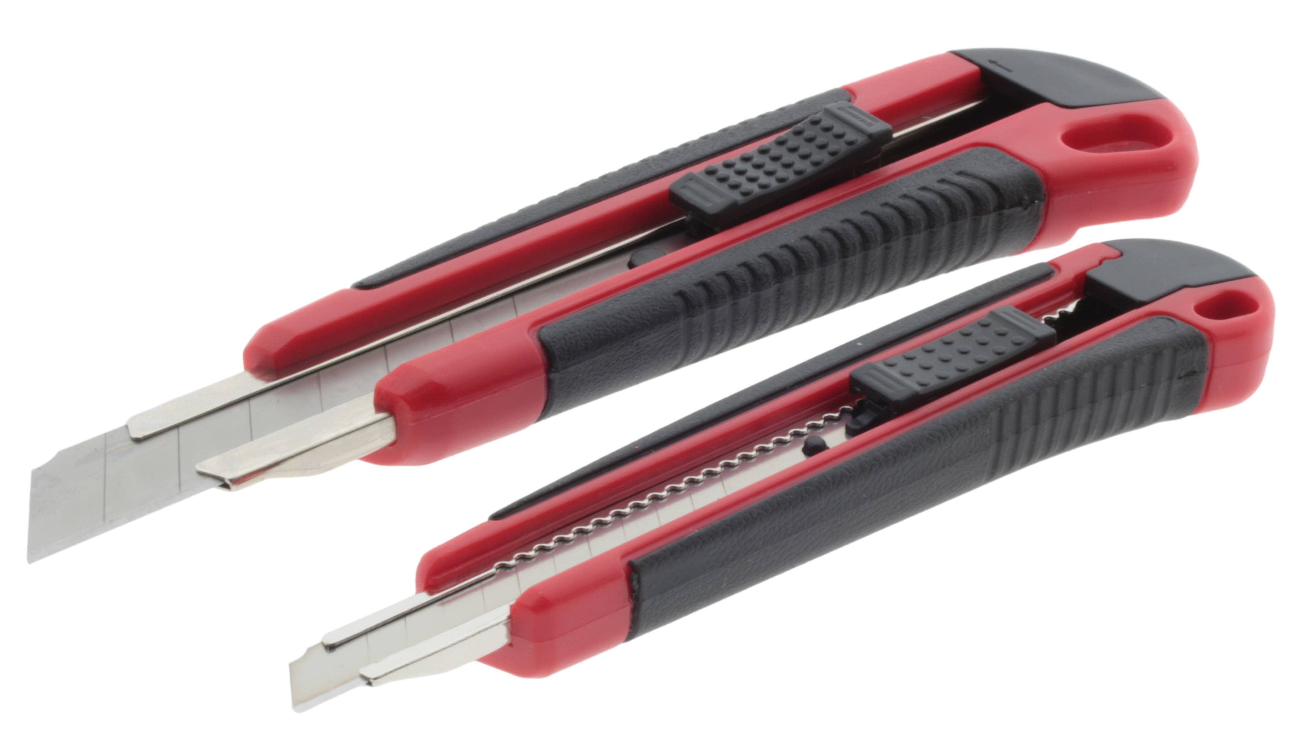 Cuttermesser Set 8-tlg. 18 mm und 9 mm + Ersatzklingen