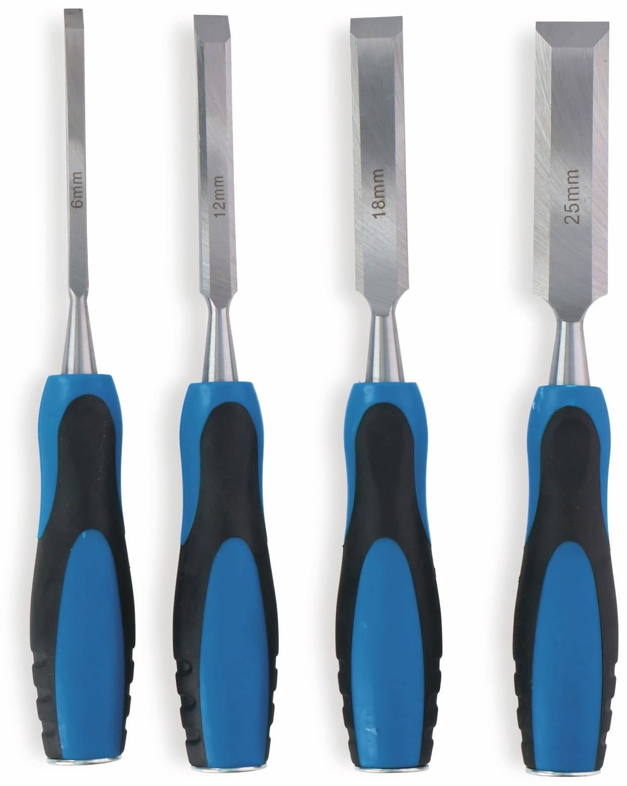 KINZO Stechbeitel-Set 4-teilig, 6/12/18/25 mm