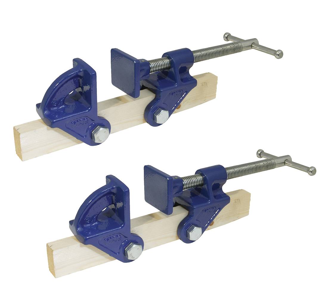 2 x Schraubstock mit unbegrenzter Spannbreite Backenweite 40 mm