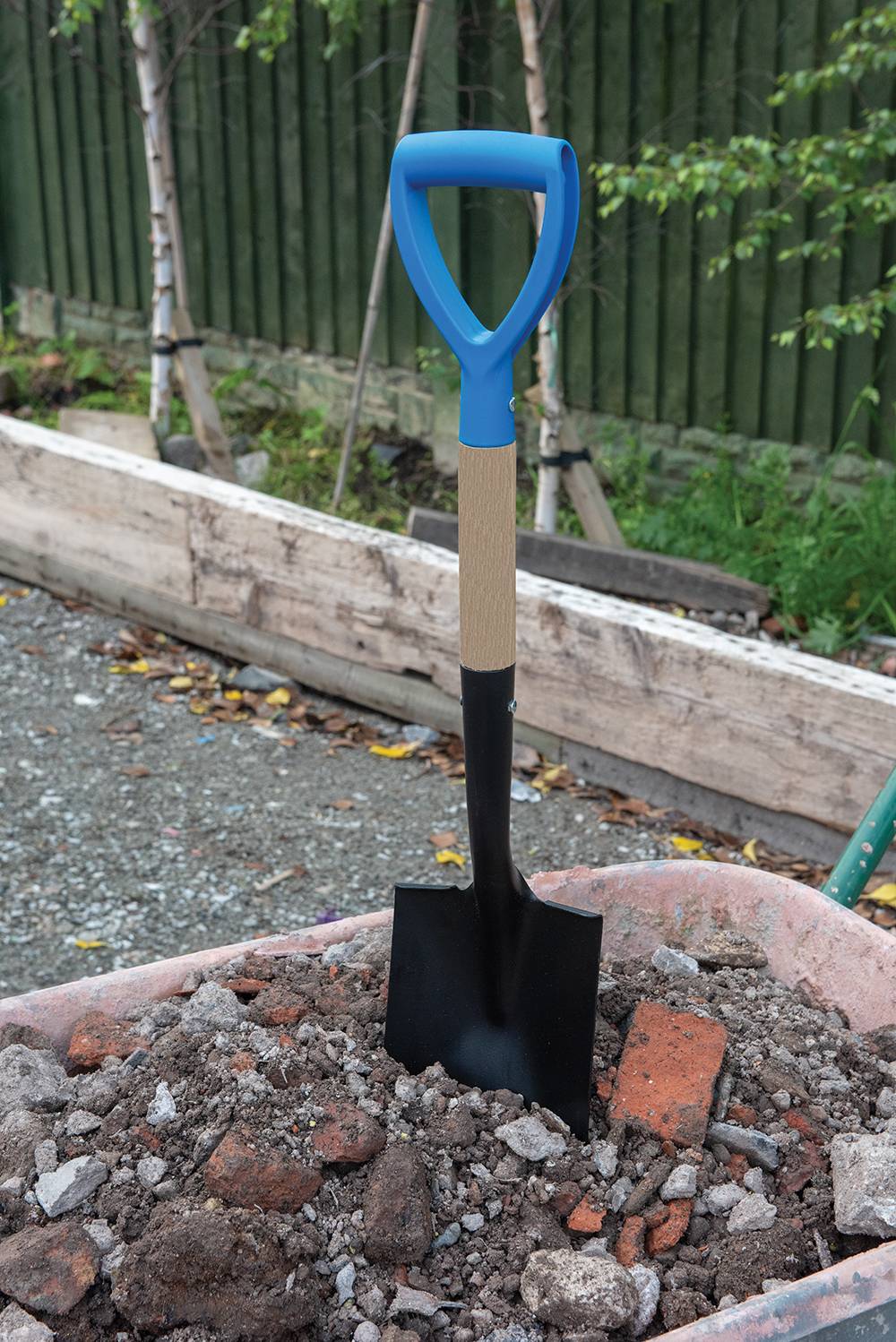 Eckige Mini Schaufel 700 mm + Spitzer Mini Rundspaten 700 mm