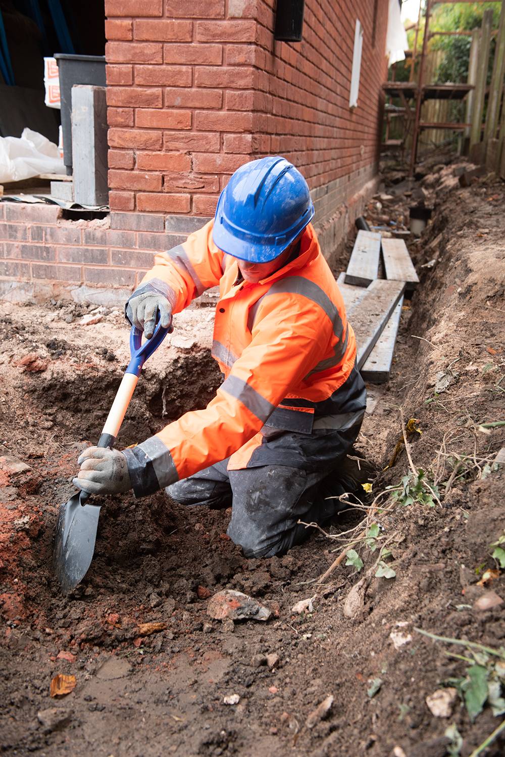 Eckige Mini Schaufel 700 mm + Spitzer Mini Rundspaten 700 mm