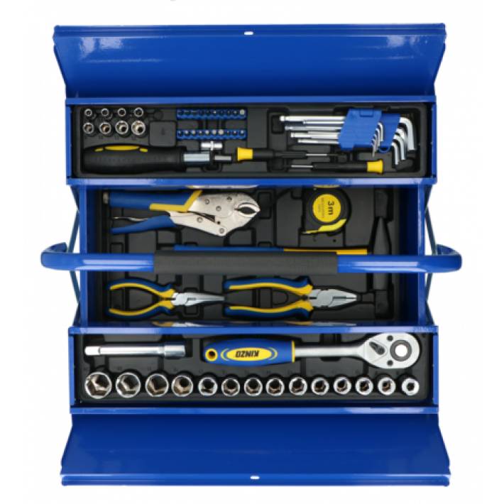 Werkzeugkoffer Profi 64-teilig Ratsche Zange Hammer uvm.