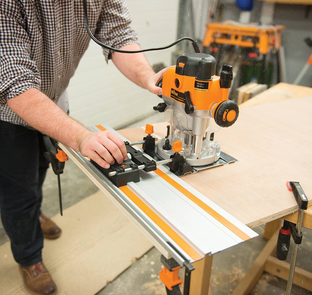 Oberfräsen Führungsschienenadapter triton TRTA001