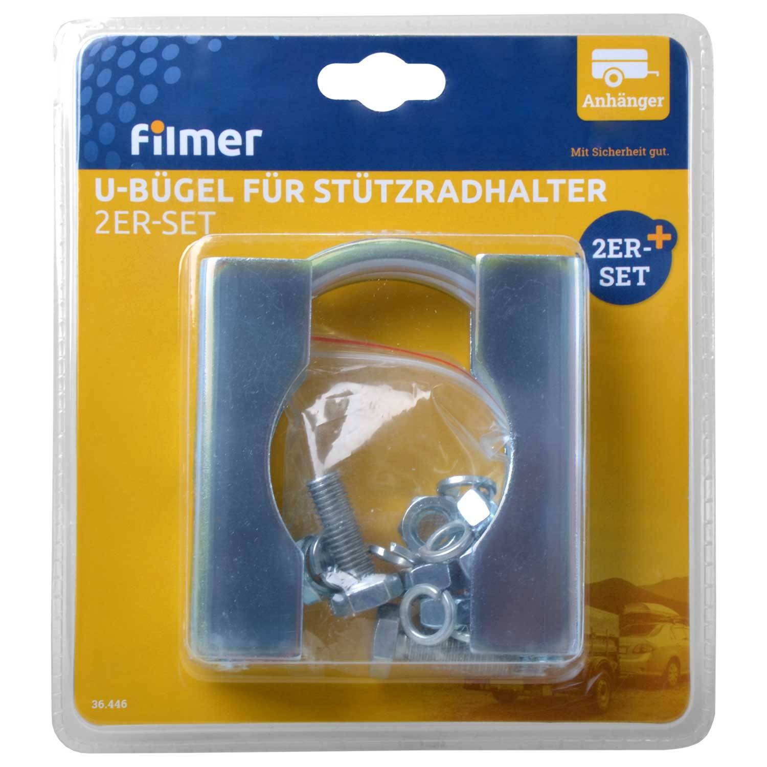 2x U-Bügel für Stützradhalter