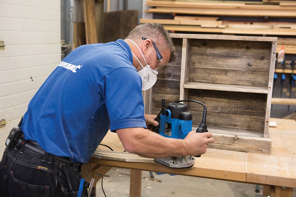 Oberfräse 1500 W inkl. Spannzangen 1/2 Zoll, 1/4 Zoll, 8 mm und 12 mm