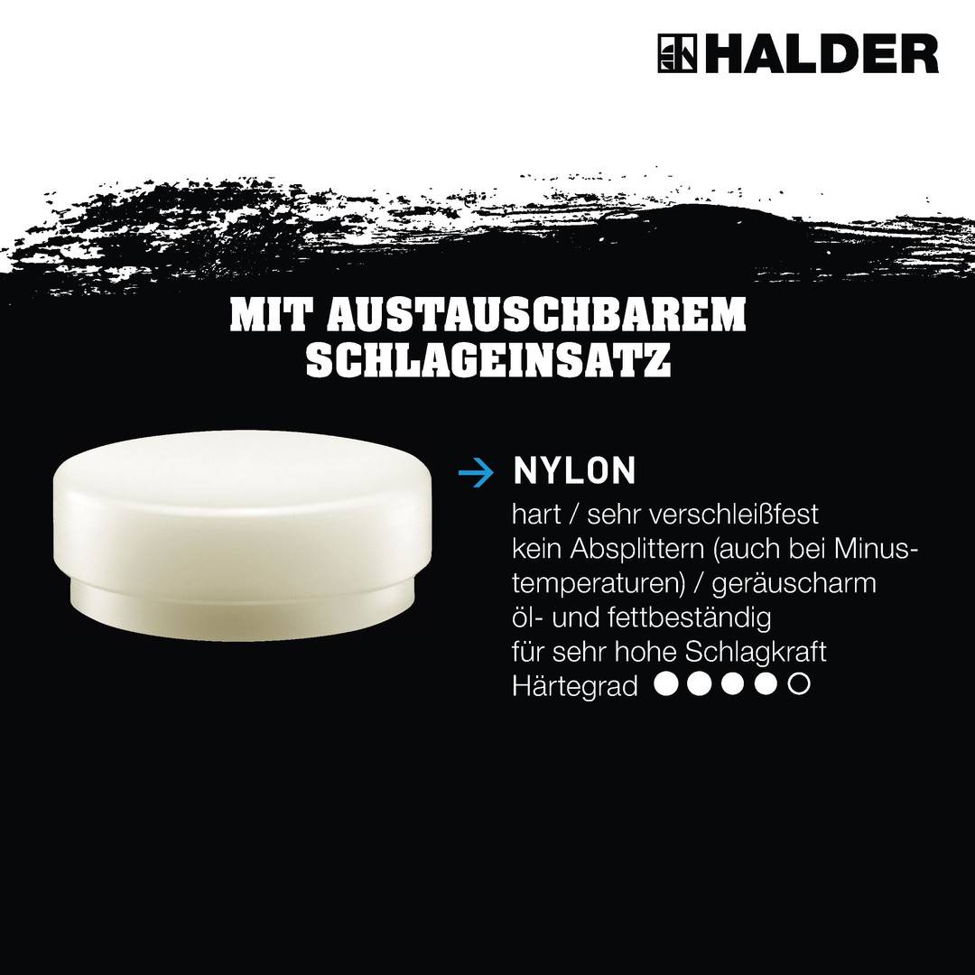 HALDER Schlegel Ersatzeinsatz Nylon 80mm