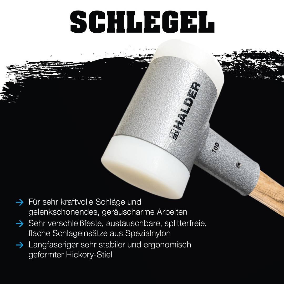 HALDER Schlegel rückschlagfrei Ø 100 mm 6,5 kg