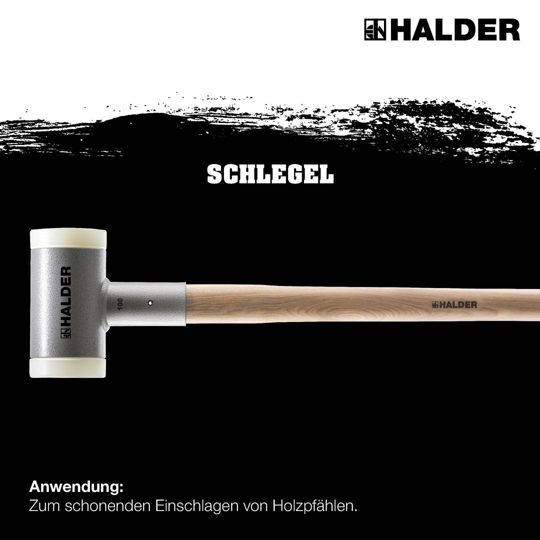 HALDER Schlegel rückschlagfrei Ø 100 mm 5 kg