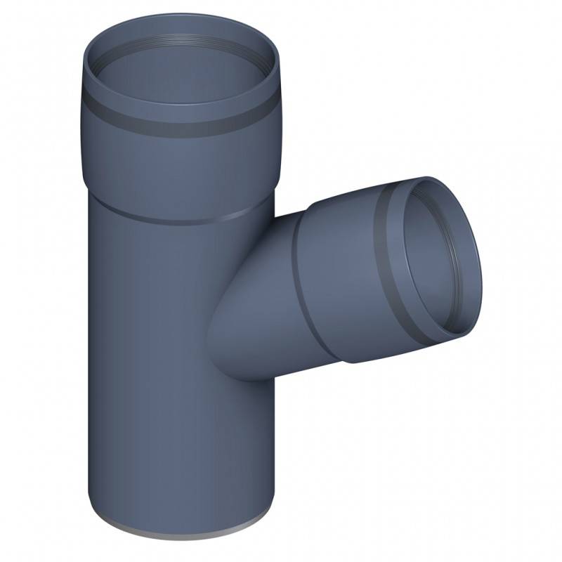 PoloPlast POLO KAL XS Abzweig DN 90/75, 67,5 Grad