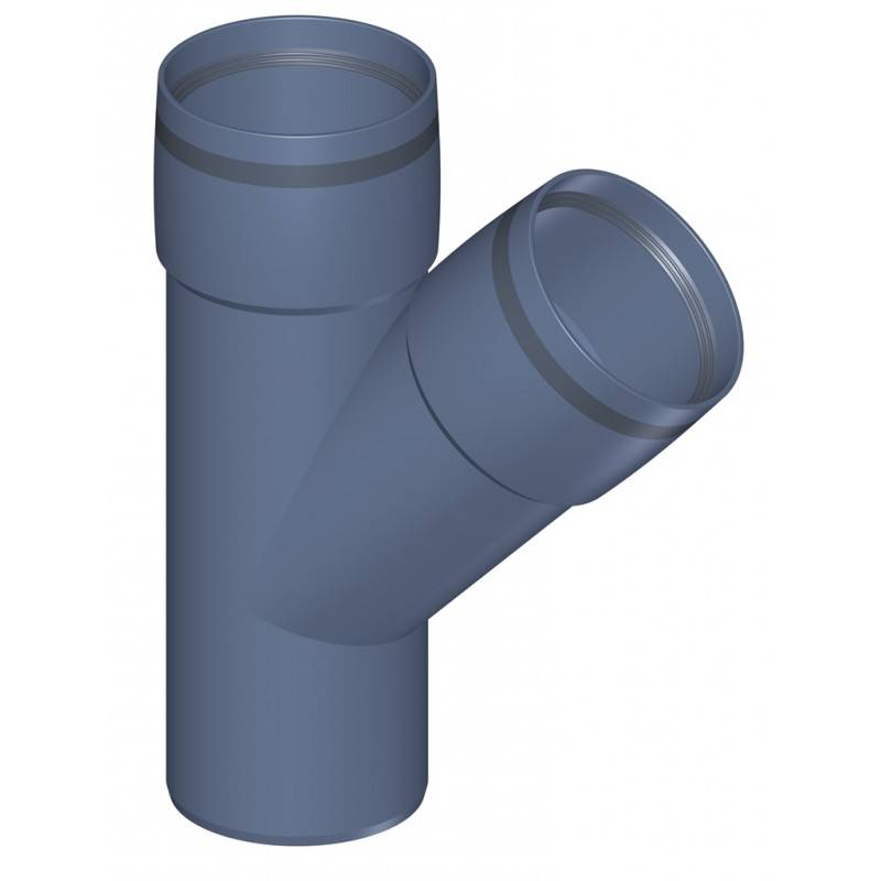 PoloPlast POLO KAL XS Abzweig DN 75/75, 45 Grad