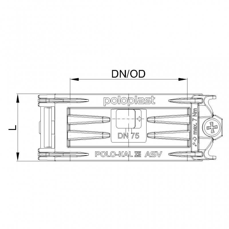 PoloPlast POLO KAL XS Auszugsichere Verbindung DN 75
