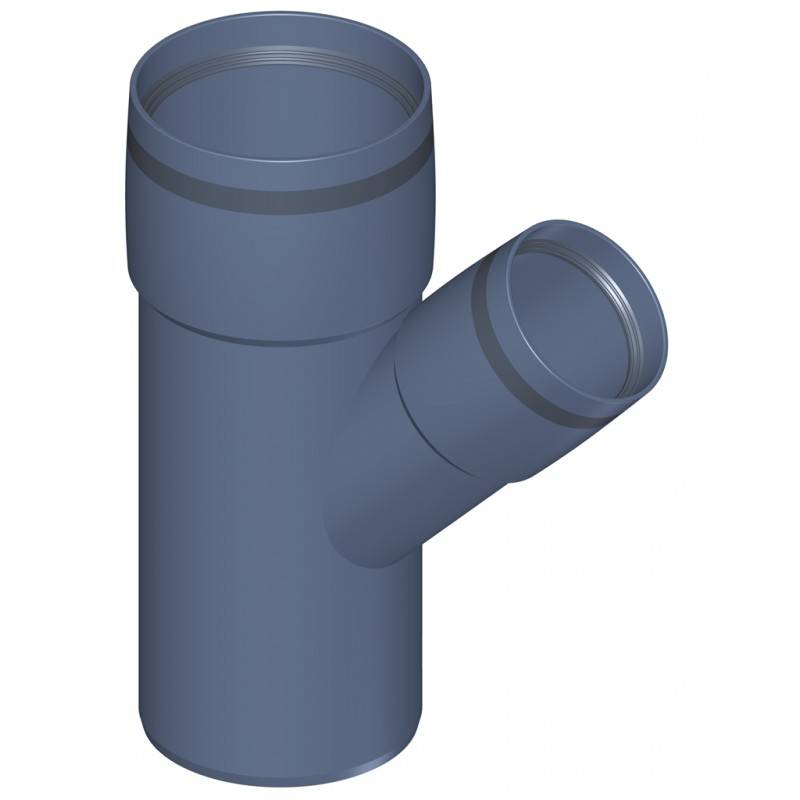 PoloPlast POLO KAL XS Abzweig DN 75/50, 45 Grad