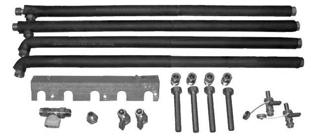 Wolf Anschluss-Set CSZ Vor- und Rücklauf für Heiz- Solarkreis und Gasanschluss