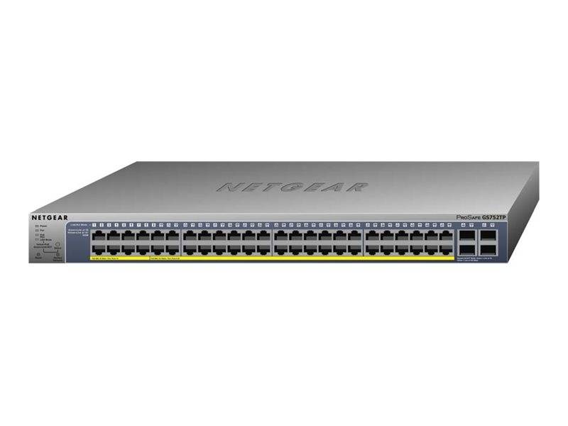 NETGEAR Smart GS752TP - Switch - L3 Lite - Smart - 8 x 10/100/1000 (PoE+)