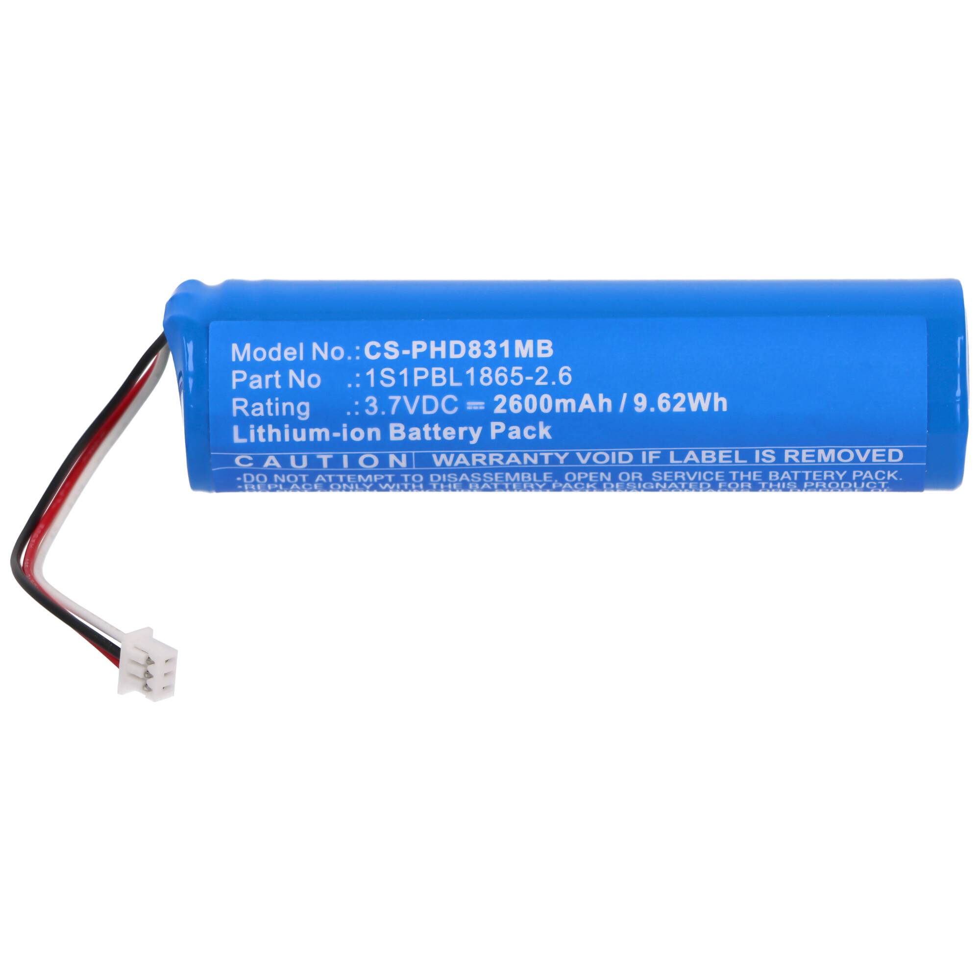 Akku passend für Philips Avent SCD833, SCD835, SCD843, SCD845, ersetzt Philips 1S1PBL1865-2.6 Akku, 3,7V 2600mAh