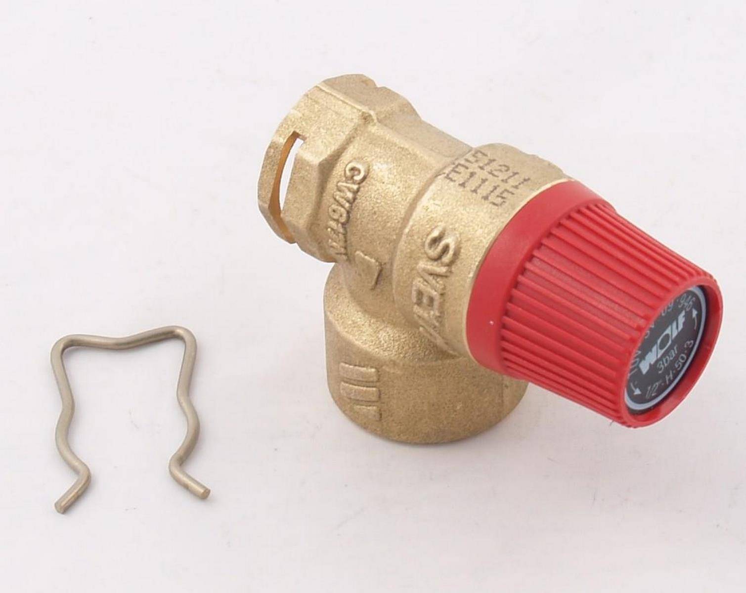 Wolf ET Sicherheitsventil 3 bar mit Klammer