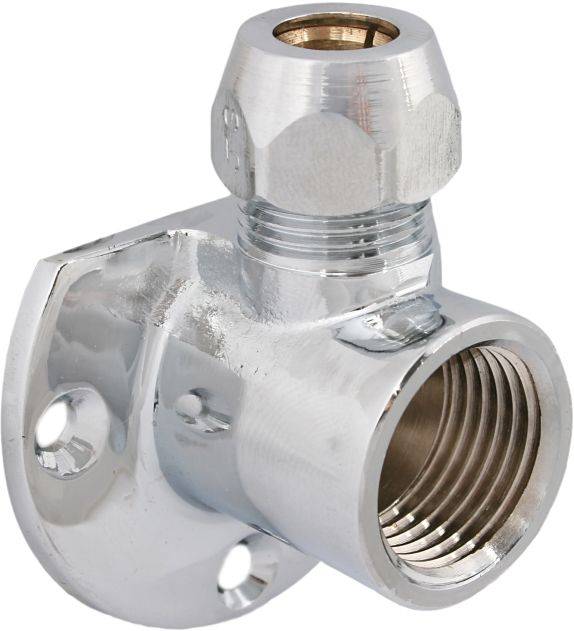 Schlösser Wandscheibe verchromt 1/2"