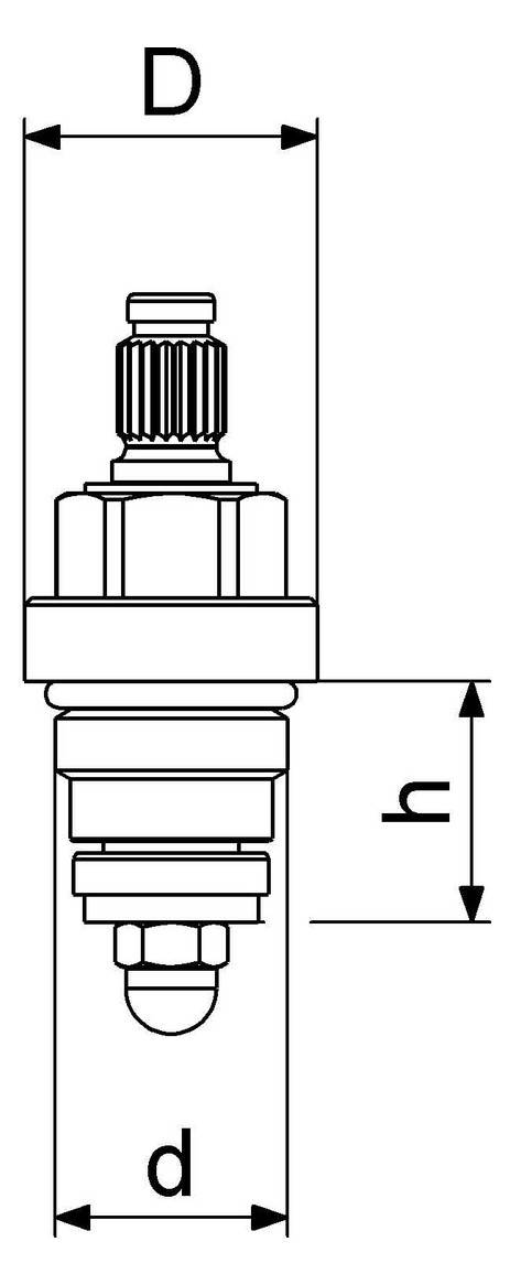 Schlösser Sanitäroberteil 3/8"