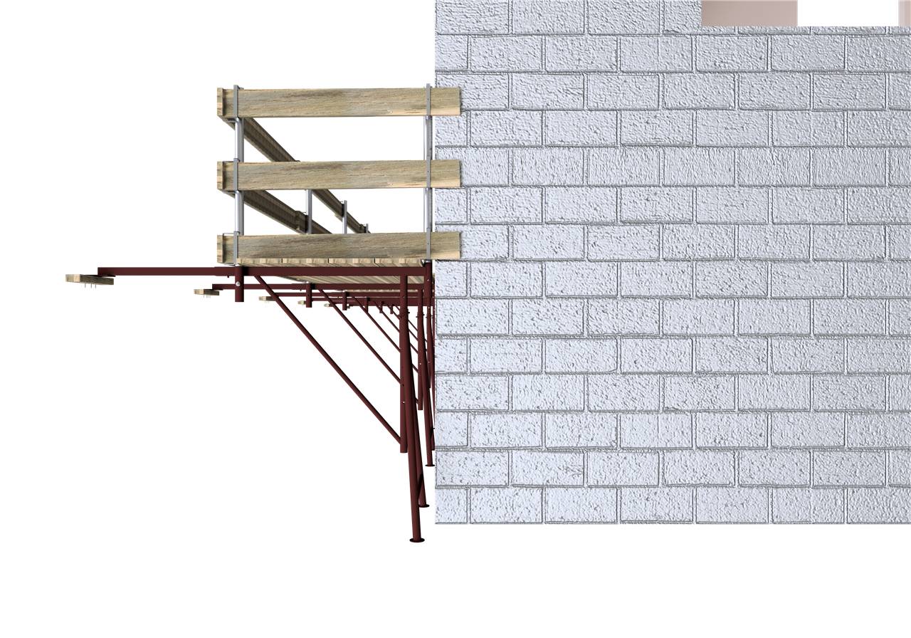 Schake 103325 Gerüstdiele aus Holz ohne Sortenklasse S10 Maße: 45 x 240 mm Länge: 2500 mm