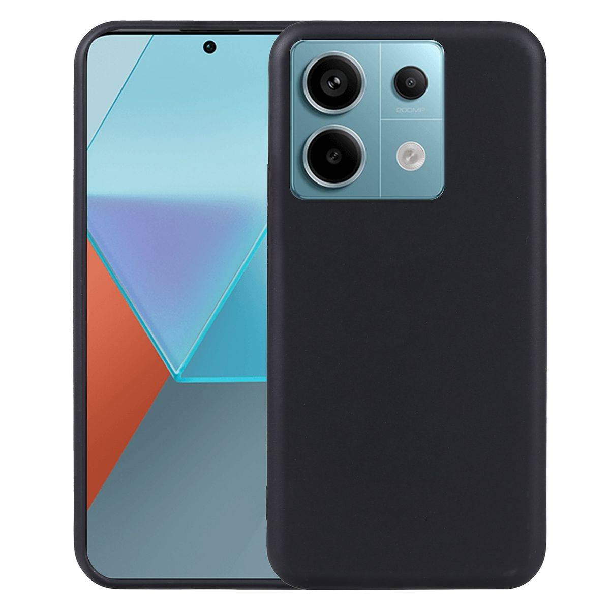 Für Xiaomi Redmi Note 13 Pro Poco X6 Silikon TPU Schutz Hülle Schwarz