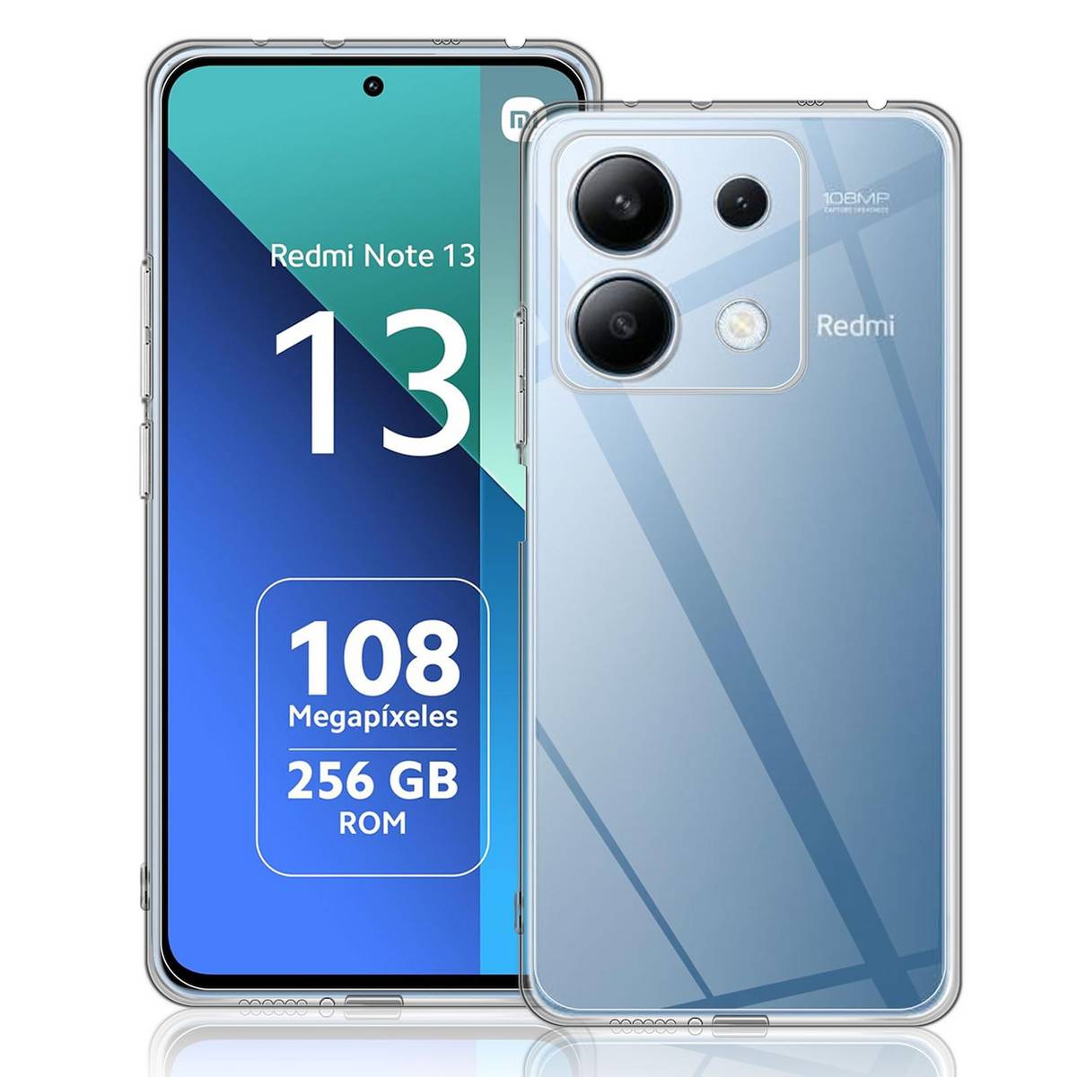Für Xiaomi Redmi Note 13 Silikon TPU Schutz Transparent Handy Hülle