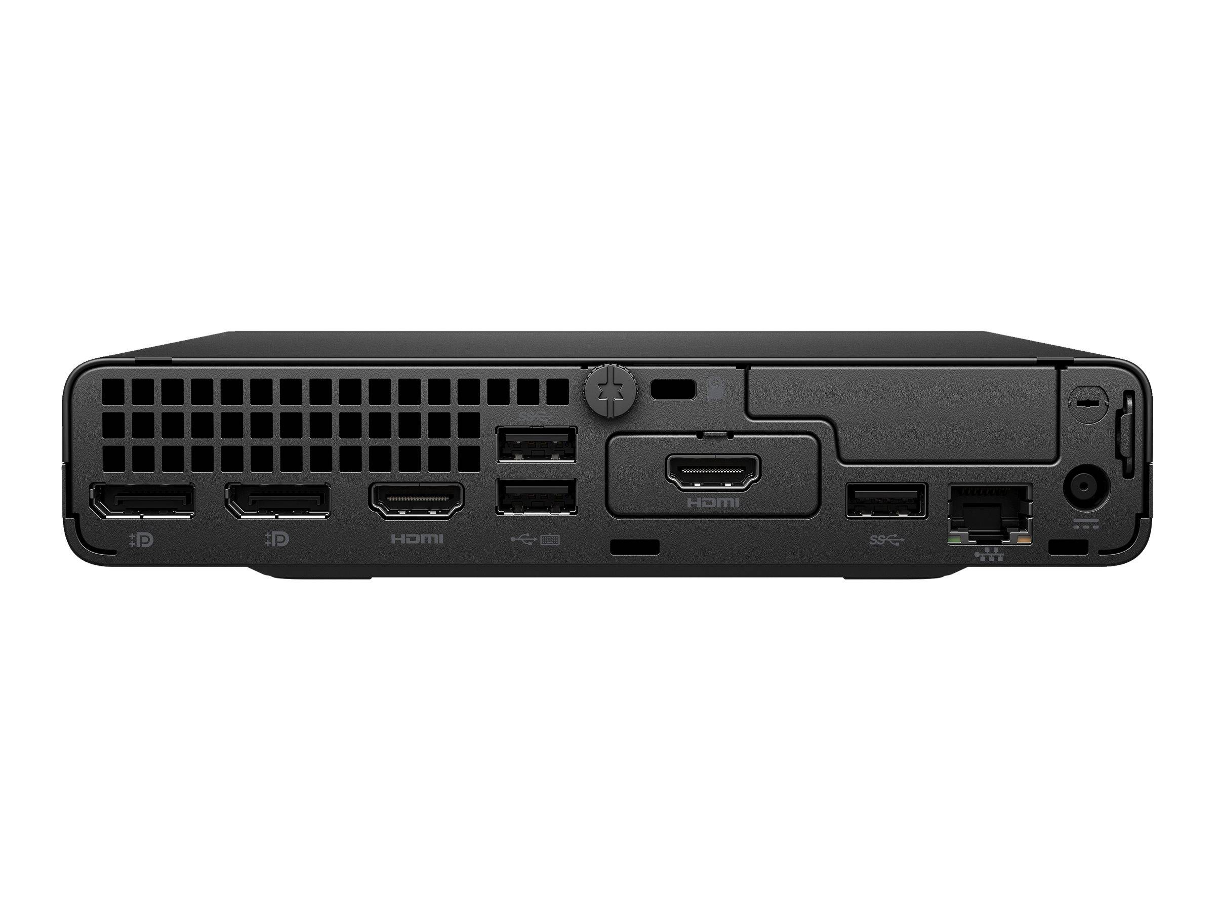 HP Pro 400 G9 - Mini - Core i7 i7-14700T / 1.3 GHz - RAM 16 GB - SSD 512 GB - NVMe - UHD Graphics 770 - 1GbE, Wi-Fi 6E,