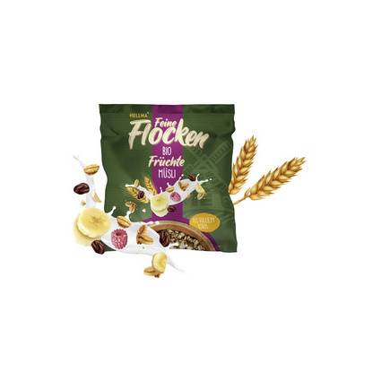 HELLMA Bio Früchte Müsli, im Portionsbeutel 45 g