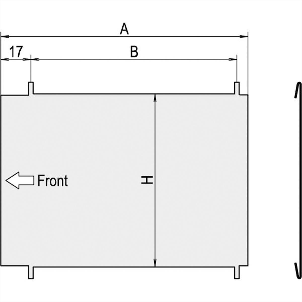 SCHROFF Zwischenwand - ZWISCHENWAND 3HE 220T