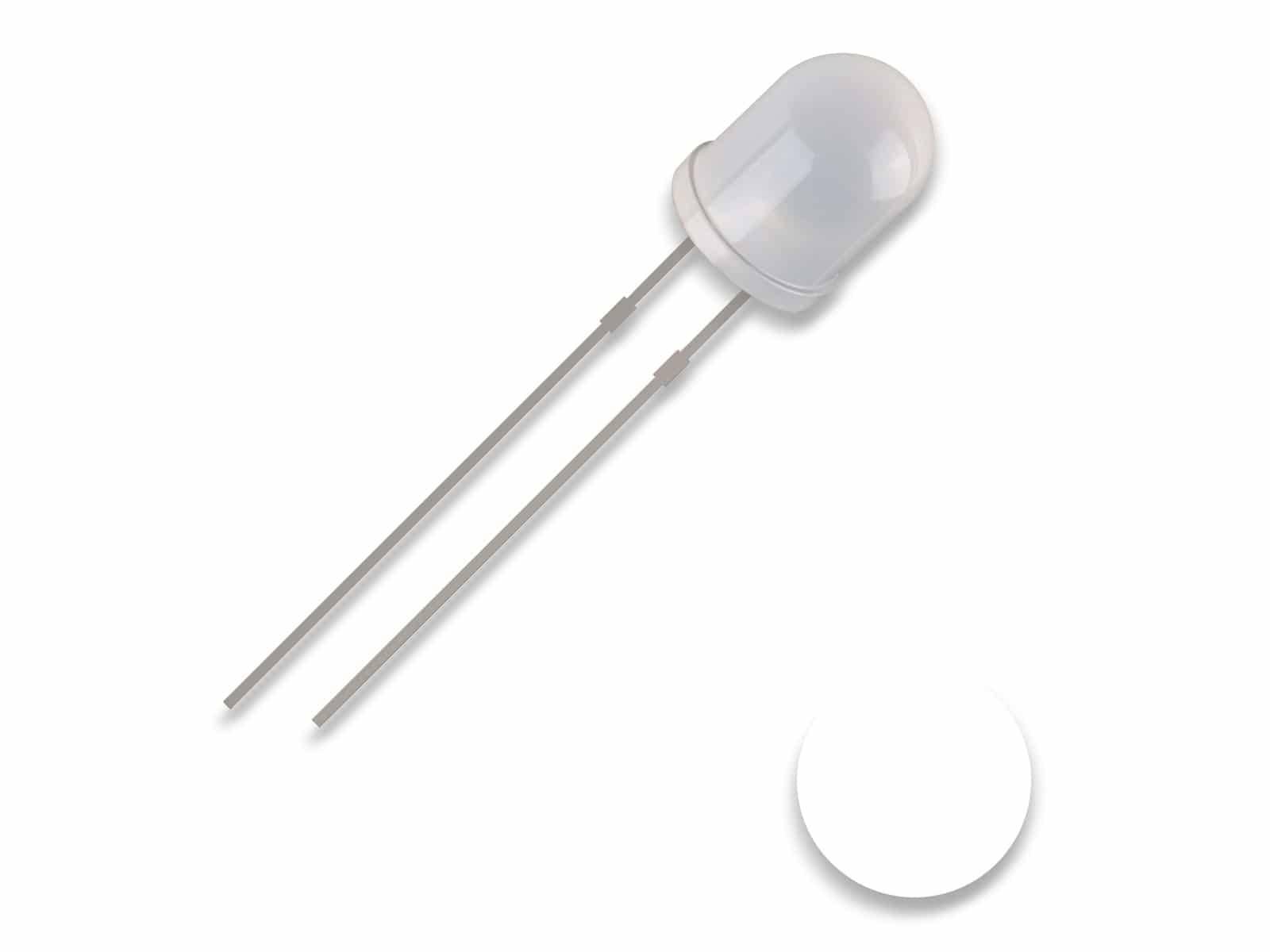 QUADRIOS LED, 3 mm, Weiß, 2,54 mm