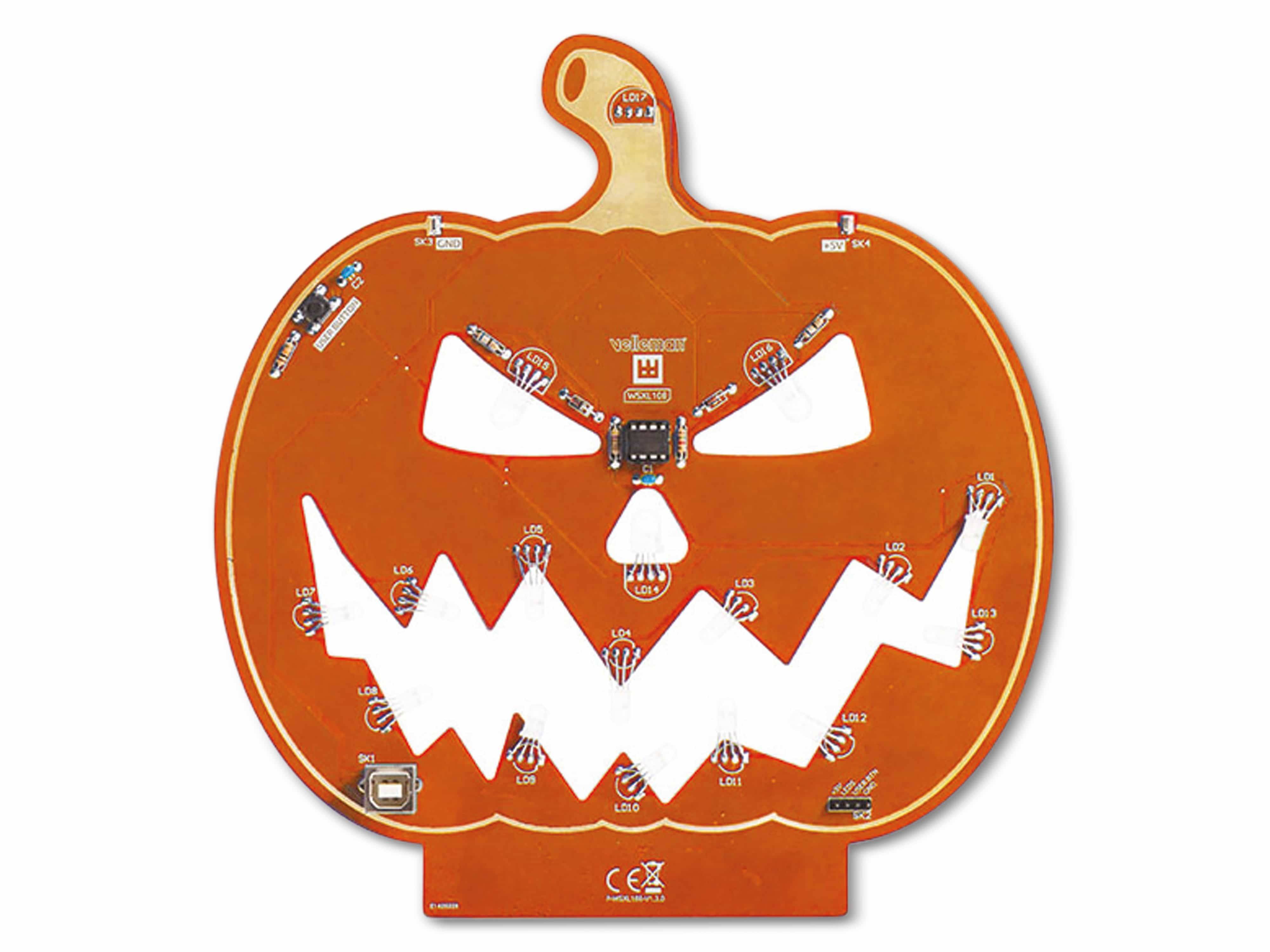 WHADDA XL-Bausatz, Halloween-Kürbis, WSXL108