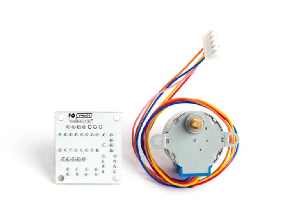 SCHRITTMOTOR MIT 5 VDC UND TREIBER-PLATINE ULN2003