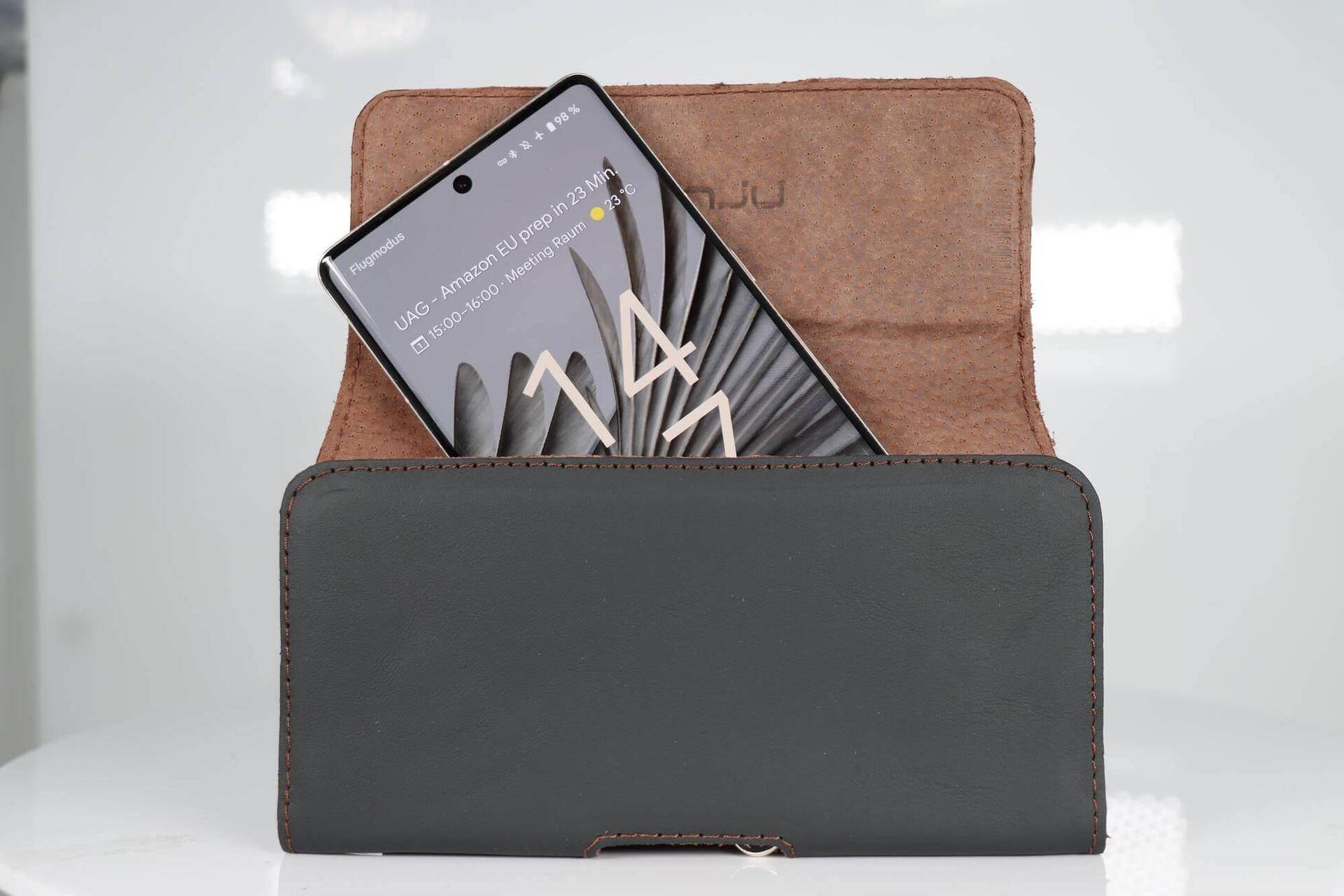 honju horizon Glattleder Gürteltasche