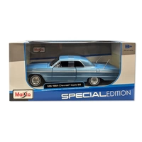 Maisto 32908 - Modellauto - Chevrolet Impala SS '64 (blau, Maßstab 1:26) Modell Auto Spielzeugauto Maisto 32908 - Modellauto - Chevrolet Impala SS '64 (blau, Maßstab 1:26) Modell Auto Spielzeugauto