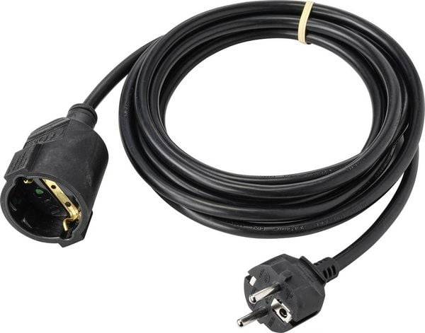 Sygonix SY-4872640 Strom Verlängerungskabel 16A Schwarz 10.00m H05VV-F 3G 1,5mm²
