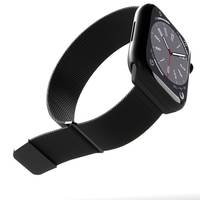 Puro 'MILANESE' Watch Apple 42-44-45-49m, schwarz
