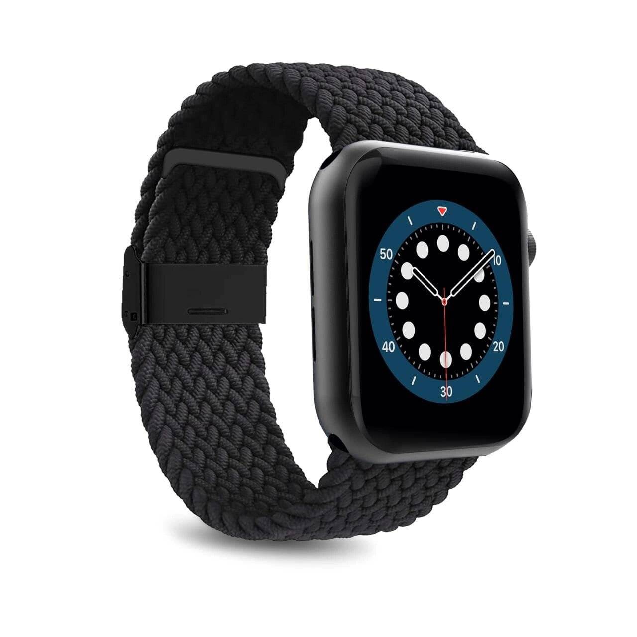 Puro Loop Nylonarmband Apple Watch 42 / 44 45 49 mm – Schwarz