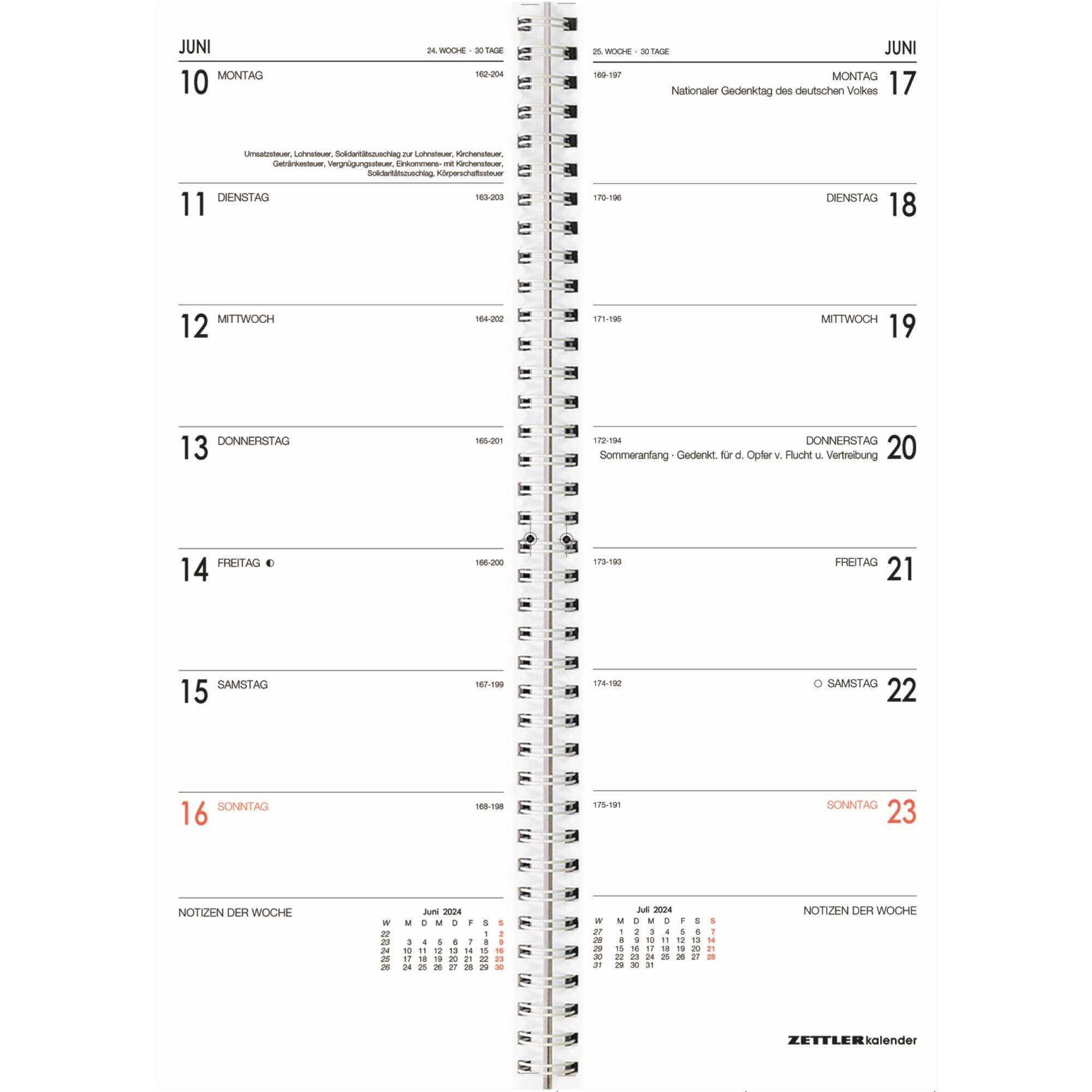 ZETTLER Vormerkbuch 718-0000 1W/1S (718-0000)