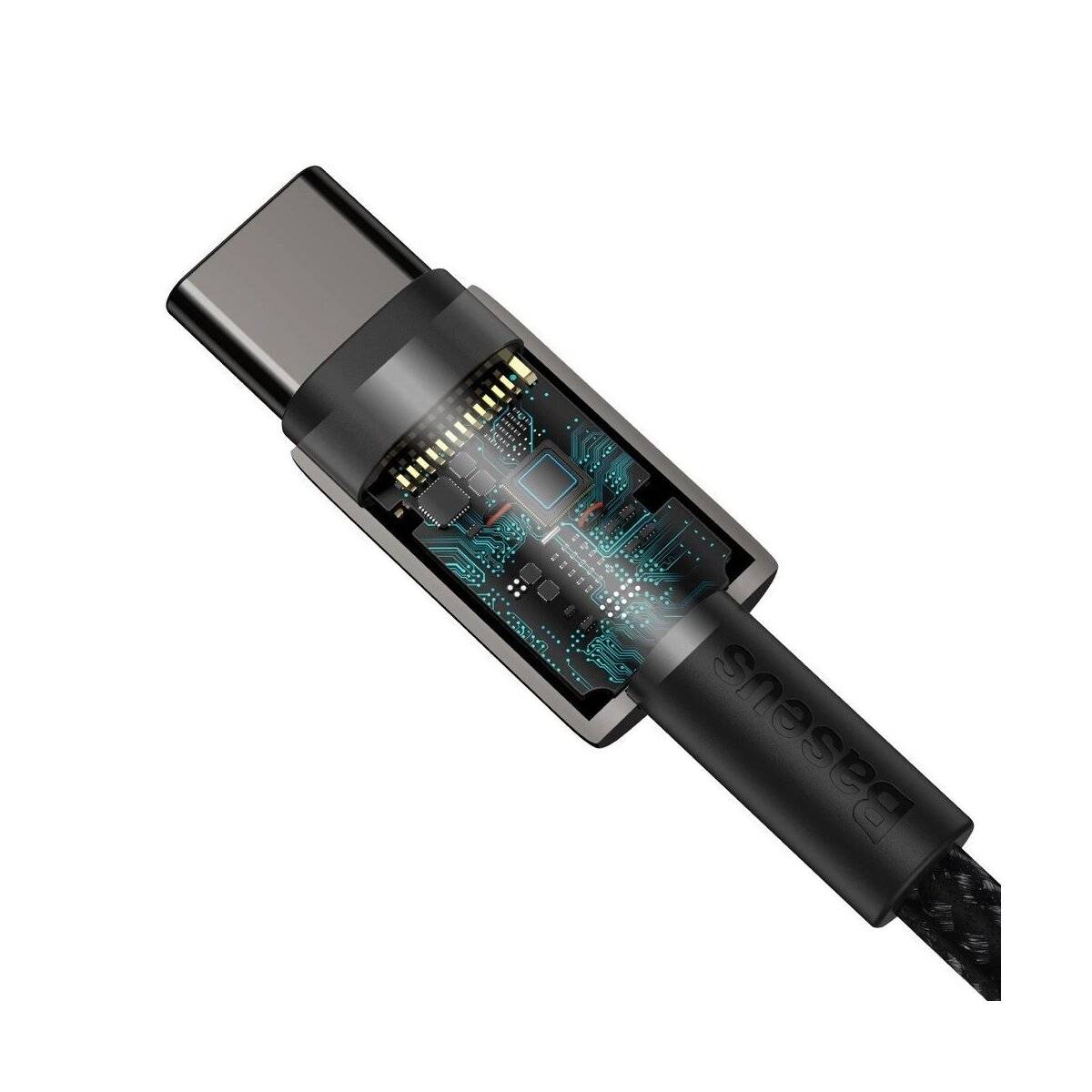 Ladekabel USB Typ C - USB Typ C Schnellladung - Quick Charge 100 W 5 A 2 m Schwarz