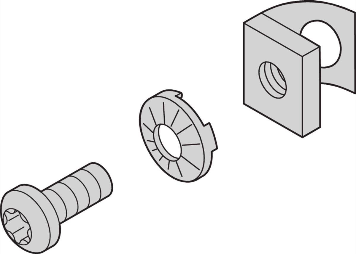 SCHROFF Montagematerial für Schrankaussenseite