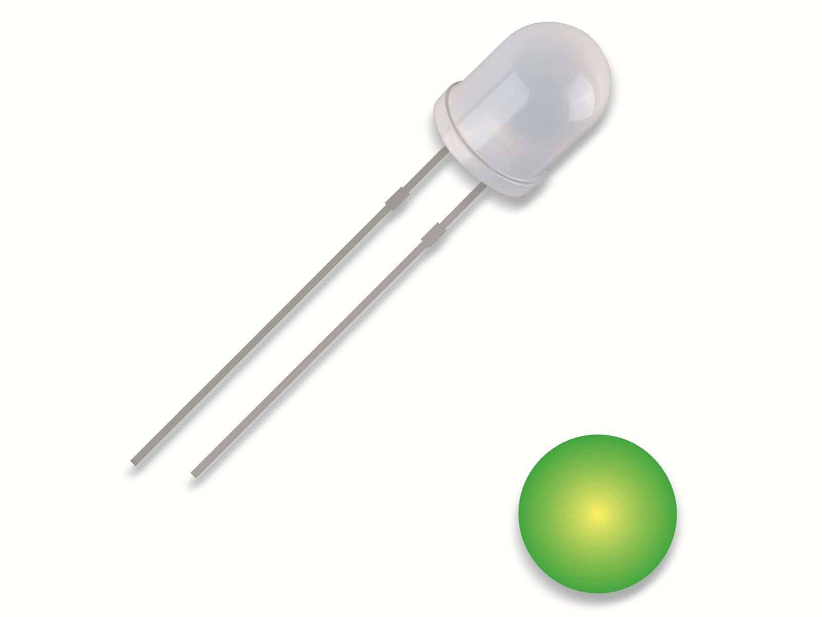 QUADRIOS LED, 3 mm, Gelb/Grün, 2,54 mm