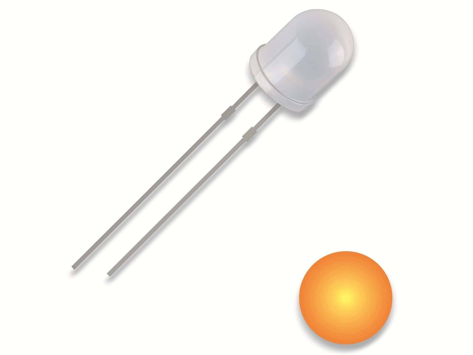 QUADRIOS LED, 3 mm, gelb, 2,54 mm