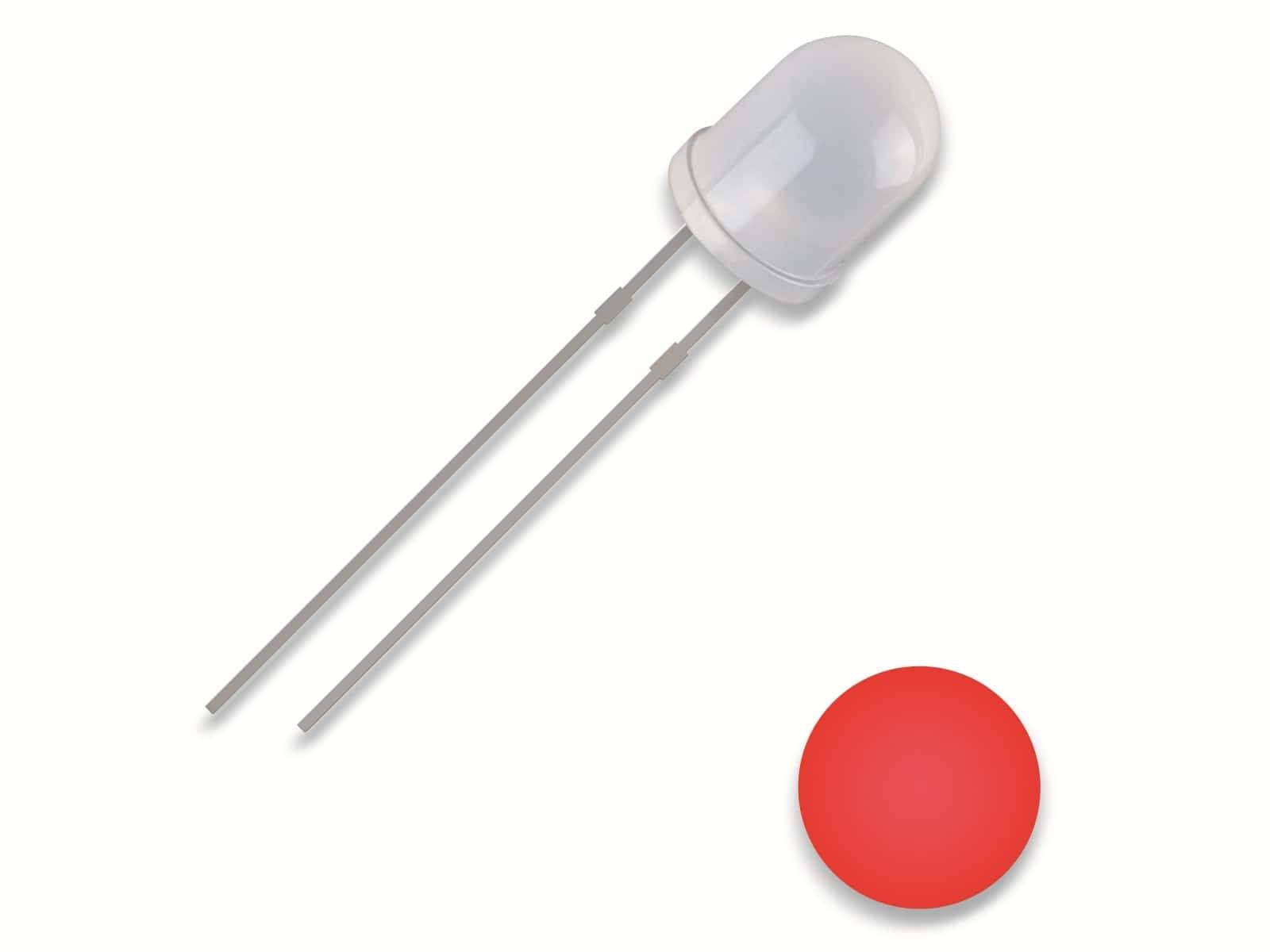 QUADRIOS LED, 3 mm, rot, 2,54 mm