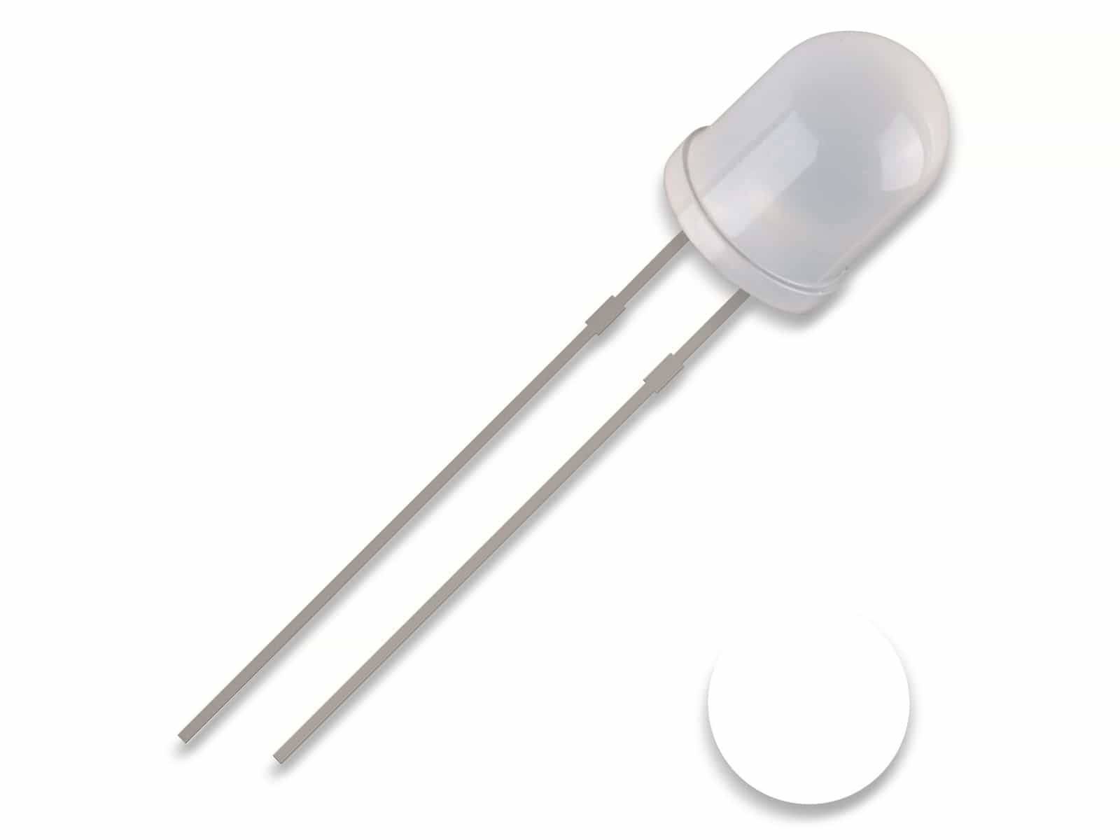 QUADRIOS LED, 5 mm, weiß, 2,54 mm