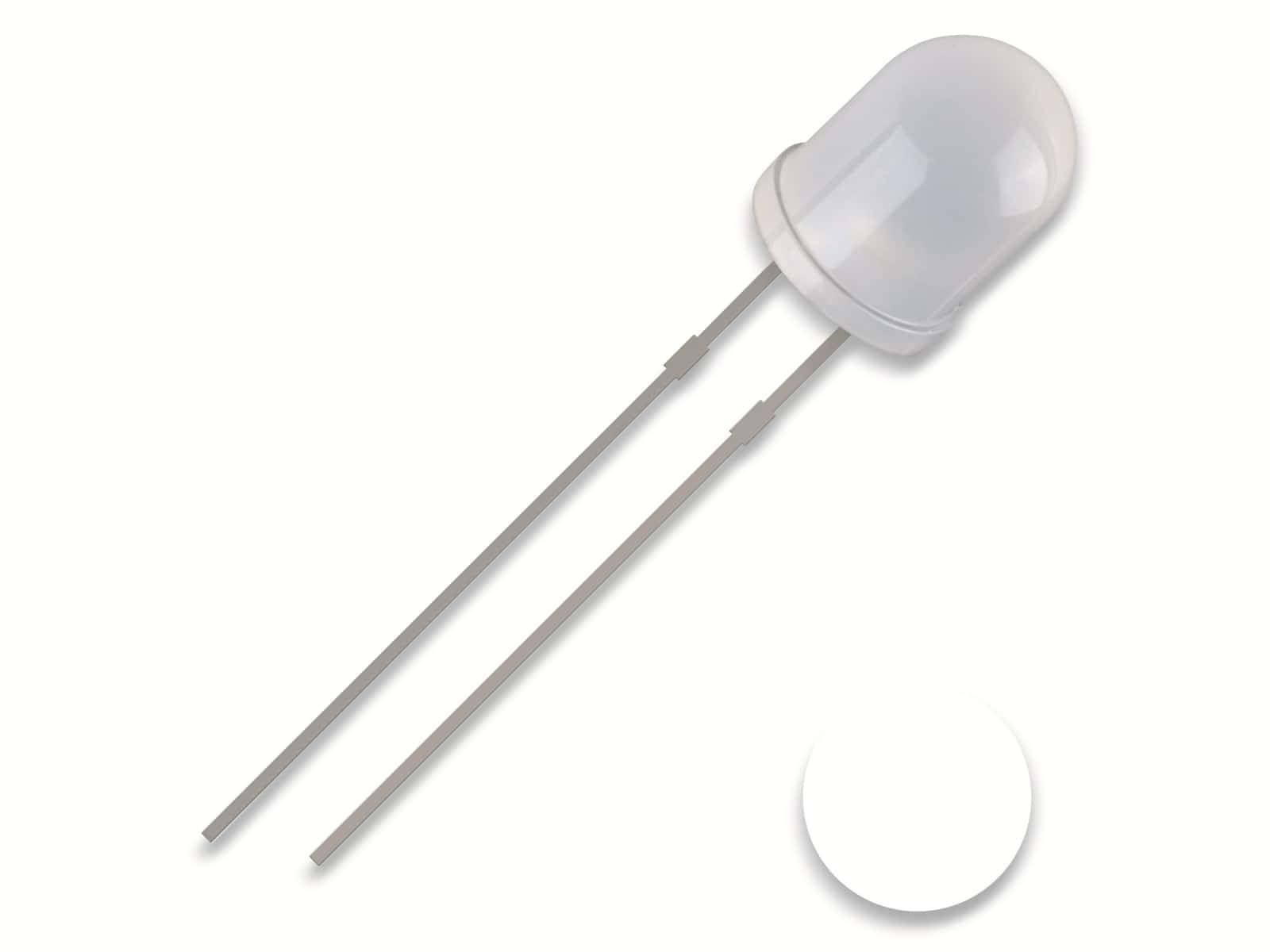 QUADRIOS LED, 5 mm, weiß, 2,54 mm