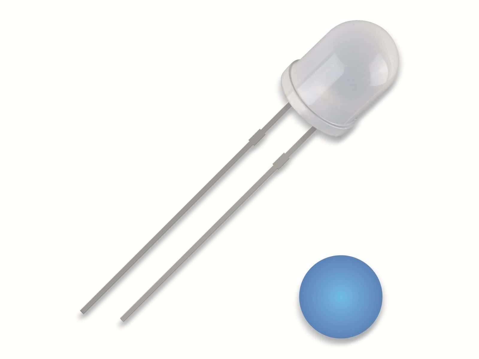 QUADRIOS LED, 5 mm, blau, 2,54 mm