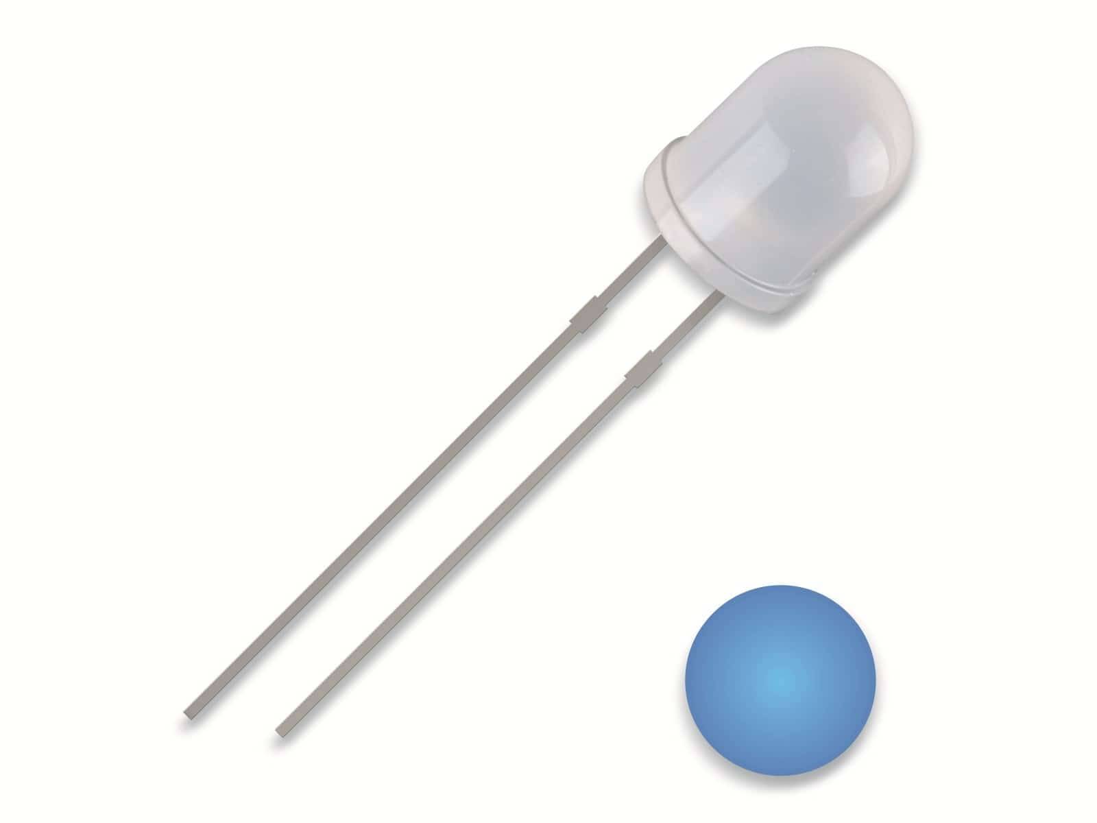 QUADRIOS LED, 5 mm, blau, 2,54 mm