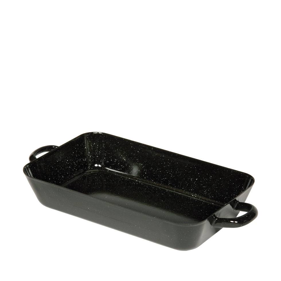 Riess Brapfanne 29x18cm Schwarz Emaille