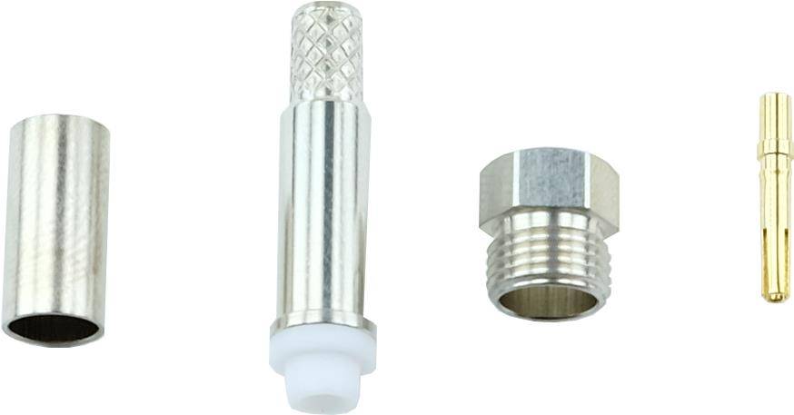 Procom FME-RG58XLL, 10er Pack Crimpbuchse FME(f), crimp-gerade, für RG58-XLL ACHTUNG!Diese Buchsen passen NICHT an das
