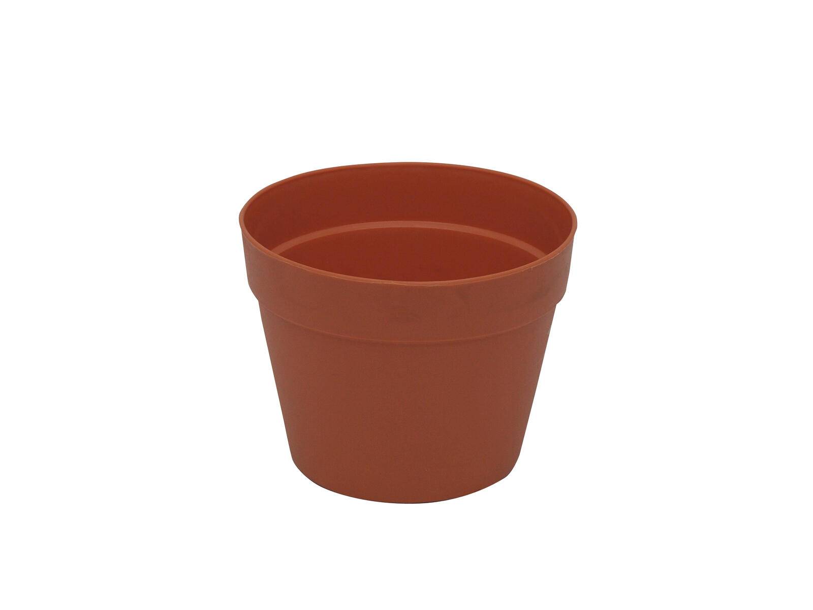 EUROPALMS Übertopf aus Kunststoff, rot, 17cm